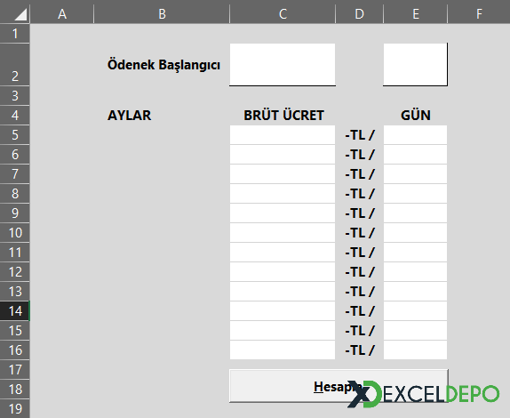 Kısa Çalışma Ödeneği Açılış Sayfası