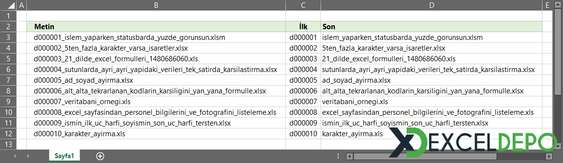 Metni Belirli Karakterlere Göre Bölme