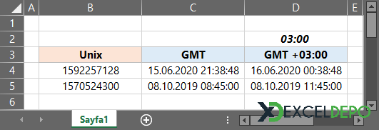 Epoch Formatı Tarih Formatına Çevirme