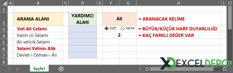 Kelimenin Hallerine Göre İşlemler