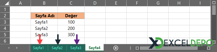 Çoklu Sayfalardan Aynı Formülle Veri Bulma