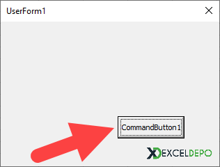 UserForm Üzerine CommandButton Ekleme