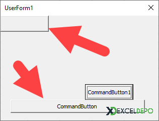 UserForm Üzerine CommandButton Ekleme