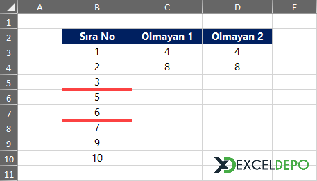 Eksik Sıra Numarası Nasıl Bulunur