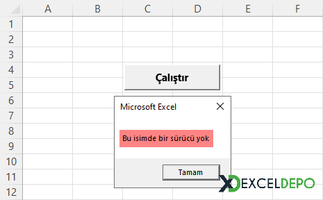 Sürücü Adı Kontrolü Yapma